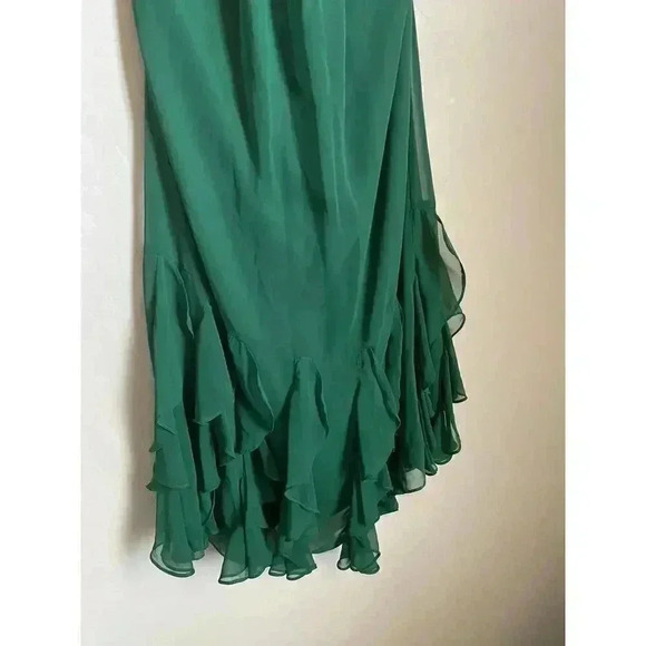 The Limited Halter Ruffle Mini‎ Dress Green Size 6 - Picture 4 of 14